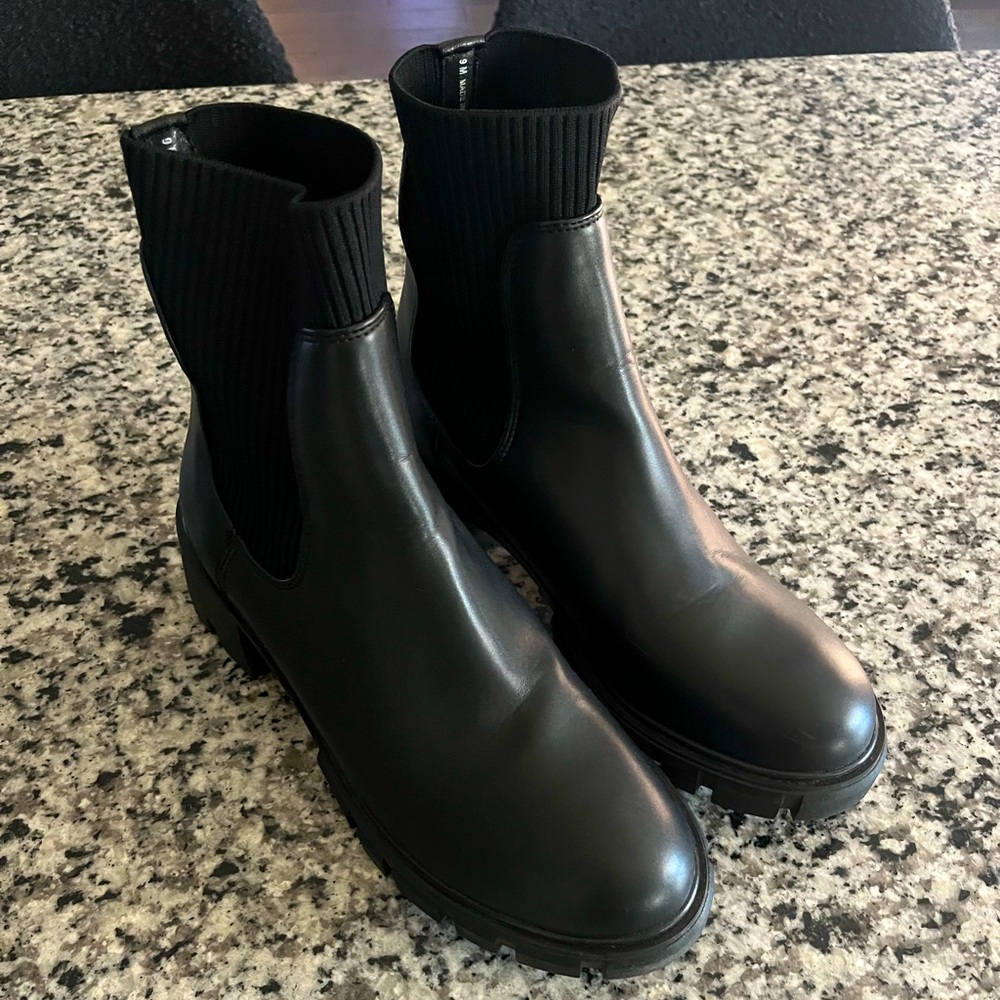 Steve Madden vegan leather platform boots